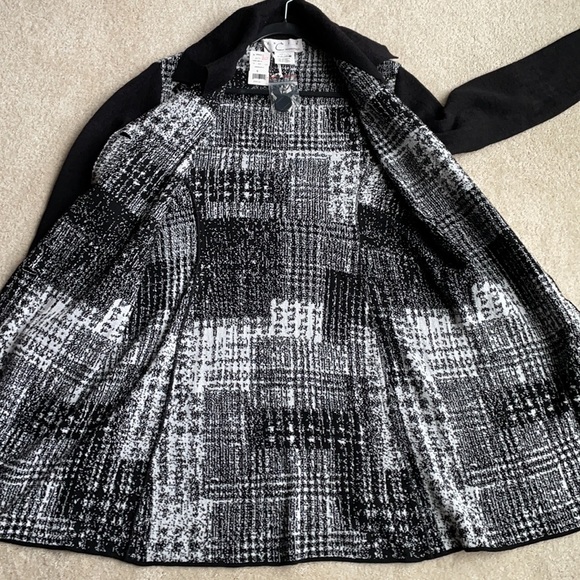 🆕DEBRA C Beverly Hills Stunning Wool Long Sweater Cardigan Jacket sz S - Picture 10 of 16